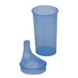 Trinkbecher fr Tee, Farbe blau, langes Mundstck